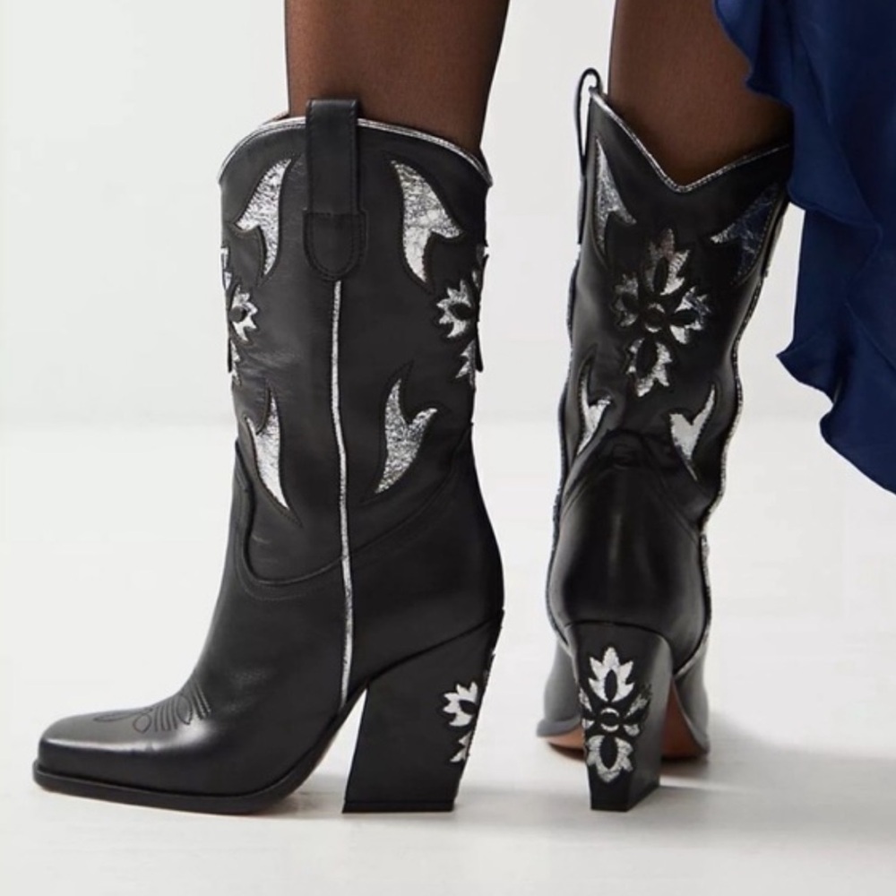 Free People Sparks Fly Cowboy Boots size 37